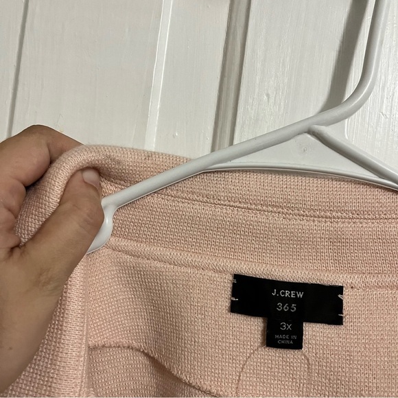 J. Crew Sophie Open Front Sweater Blazer Subtle Pink Plus Size 3X S1 - Picture 8 of 9